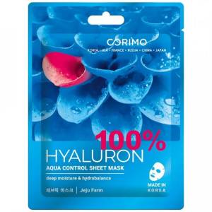 Тканевая маска для лица Corimo Акваконтроль 100% Hyaluron 22г