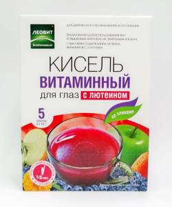 Кисель для глаз витаминный с лютеином Леовит 18г №5