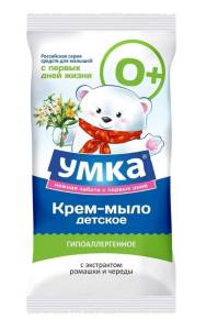 Умка мыло детское с экстрактом ромашки и череды 80г