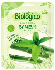 Тканевая маска для лица Biologico Бамбук Супер Тонус