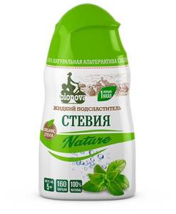 Заменитель сахара жидкий стевия nature 80г