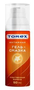 Гель-смазка Torex Чувственная ваниль с дозатором 50мл