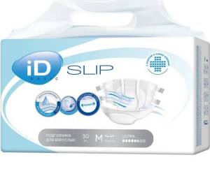 Подгузники для взрослых iD Slip Basic размер Medium 30 шт