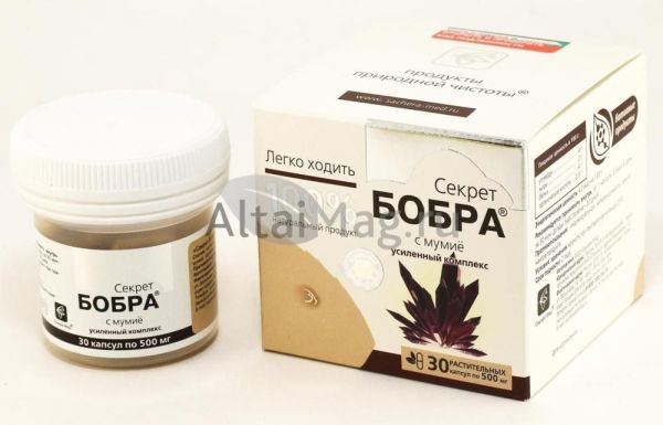 Изображение товара Секрет бобра с мумиё Легко ходить, 30 капсул Секрет бобра с мумиё Легко ходить, 30 капсул фотография