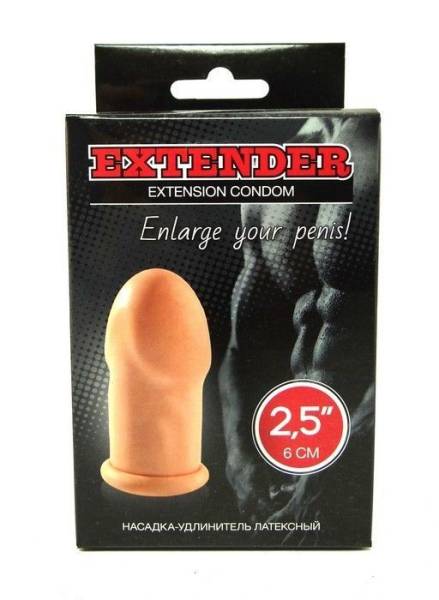 Насадка-удлинитель Extender Extension Condom латексный 2,5 дюйма фотография