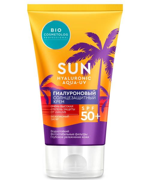 БиоКосметолог Гиалуроновый солнцезащитный крем SPF 50+ 150мл фотография