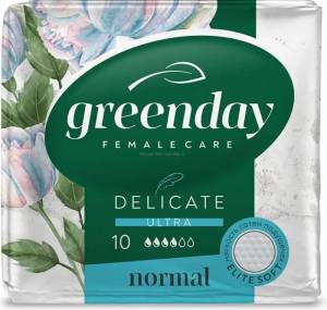 Прокладки Green day ultra normal dry delicate 10шт