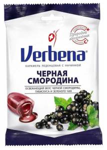 Карамель Verbena черная смородина 60г